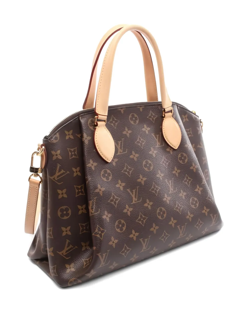 Pre-owned Louis Vuitton Rivoli Mm Two-way Handbag In Brown