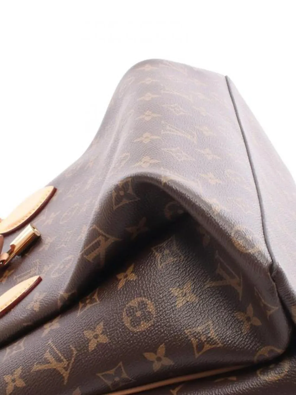 Pre-owned Louis Vuitton Rivoli Mm Two-way Handbag In Brown