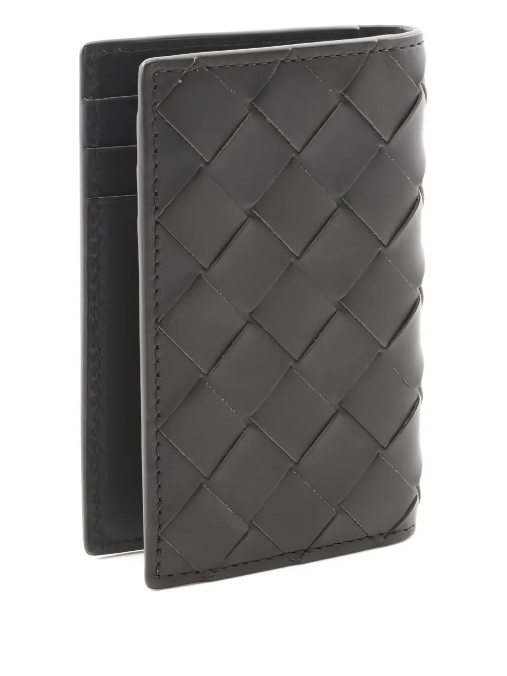 Pre-owned Bottega Veneta 2020s Leather Card Holder In Brown