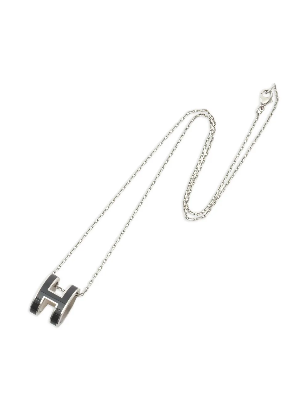 Hermès Pre-Owned 2010s Pop H pendant chain necklace | Silver | Image 1