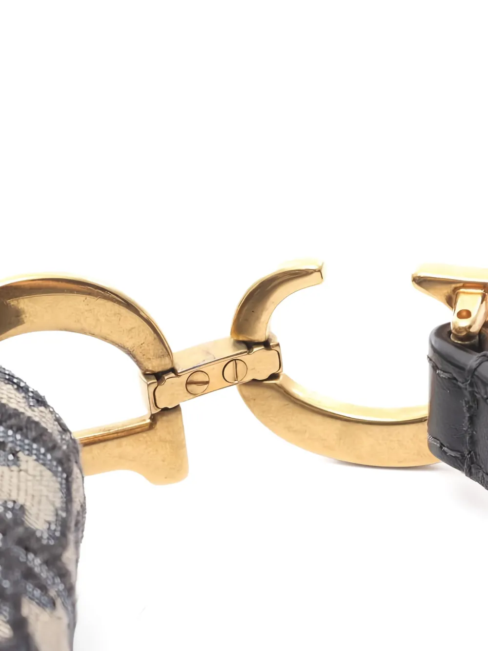 Pre-owned Dior Oblique Saddle Bag In Blue