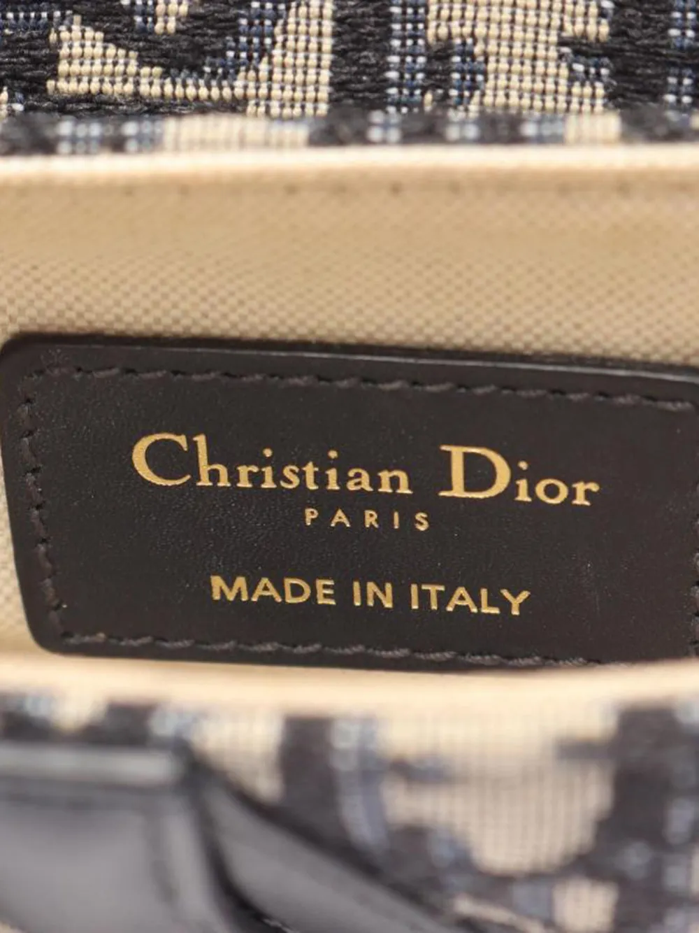 Pre-owned Dior Oblique Saddle Bag In Blue