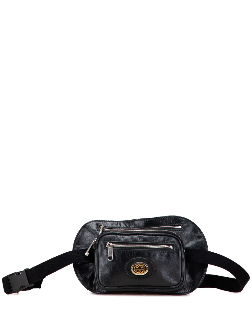 Gucci Pre-Owned 2000-2015 Calfskin Morpheus Double Zip belt bag - ブラック Gucci Pre-Owned 2000-2015 Calfskin Morpheus Double Zip belt bag - ブラック