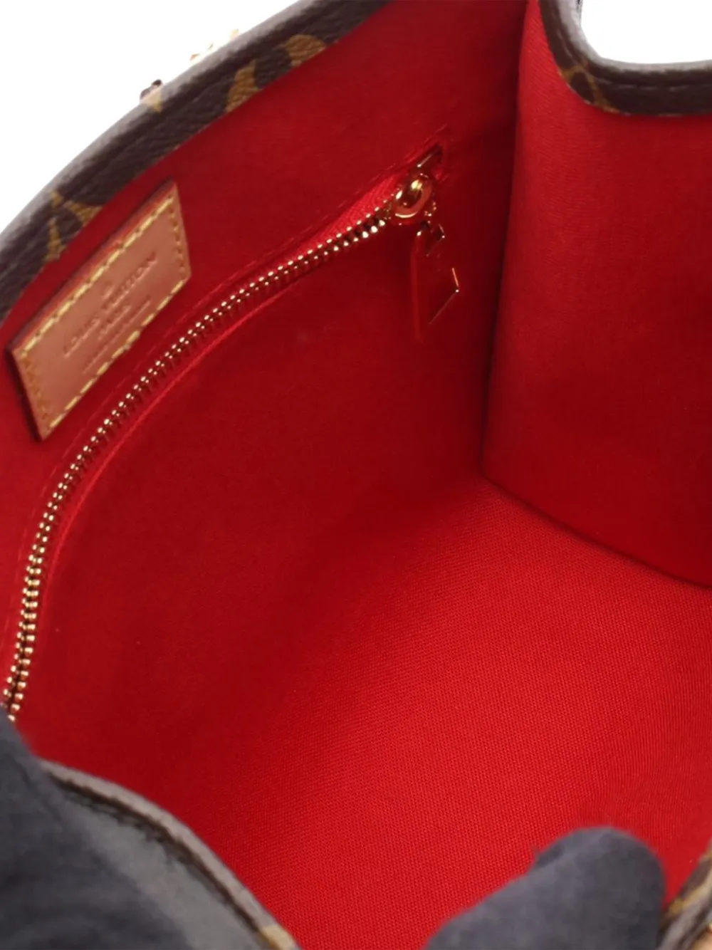 Pre-owned Louis Vuitton 2021-2025 Monogram Sac Plat Bb Satchel In Brown
