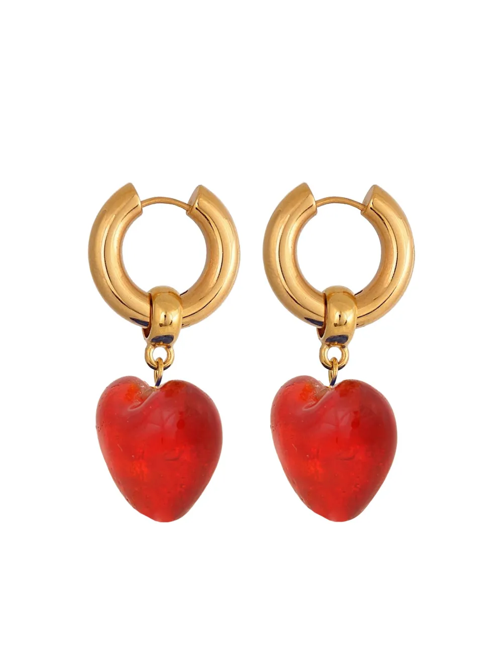 Mayol Heartof Glass Drop Earrings In Brown
