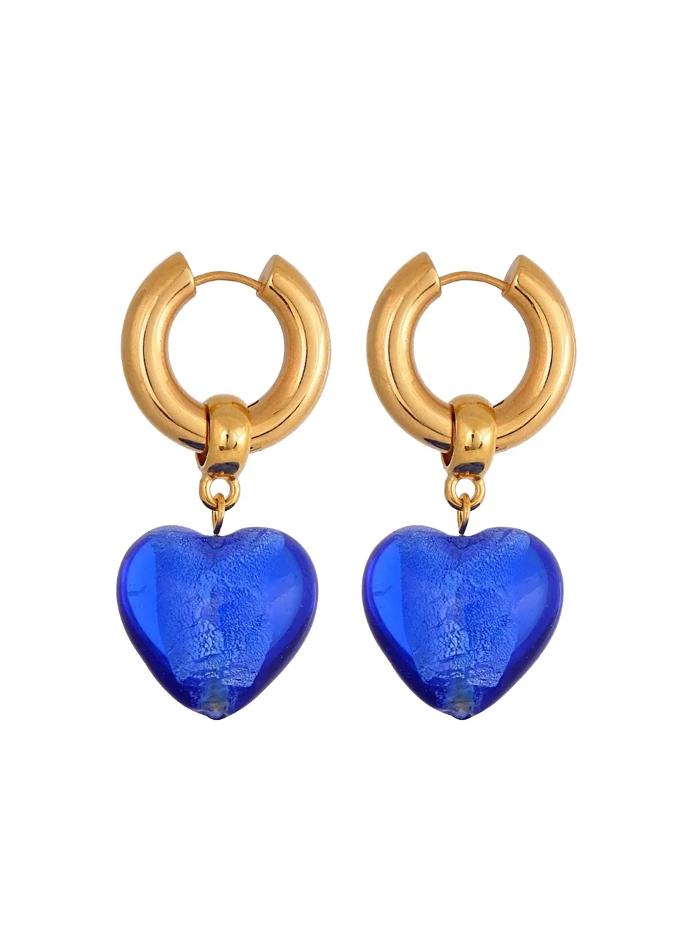 Mayol Heart Of Glass Earrings In Blue