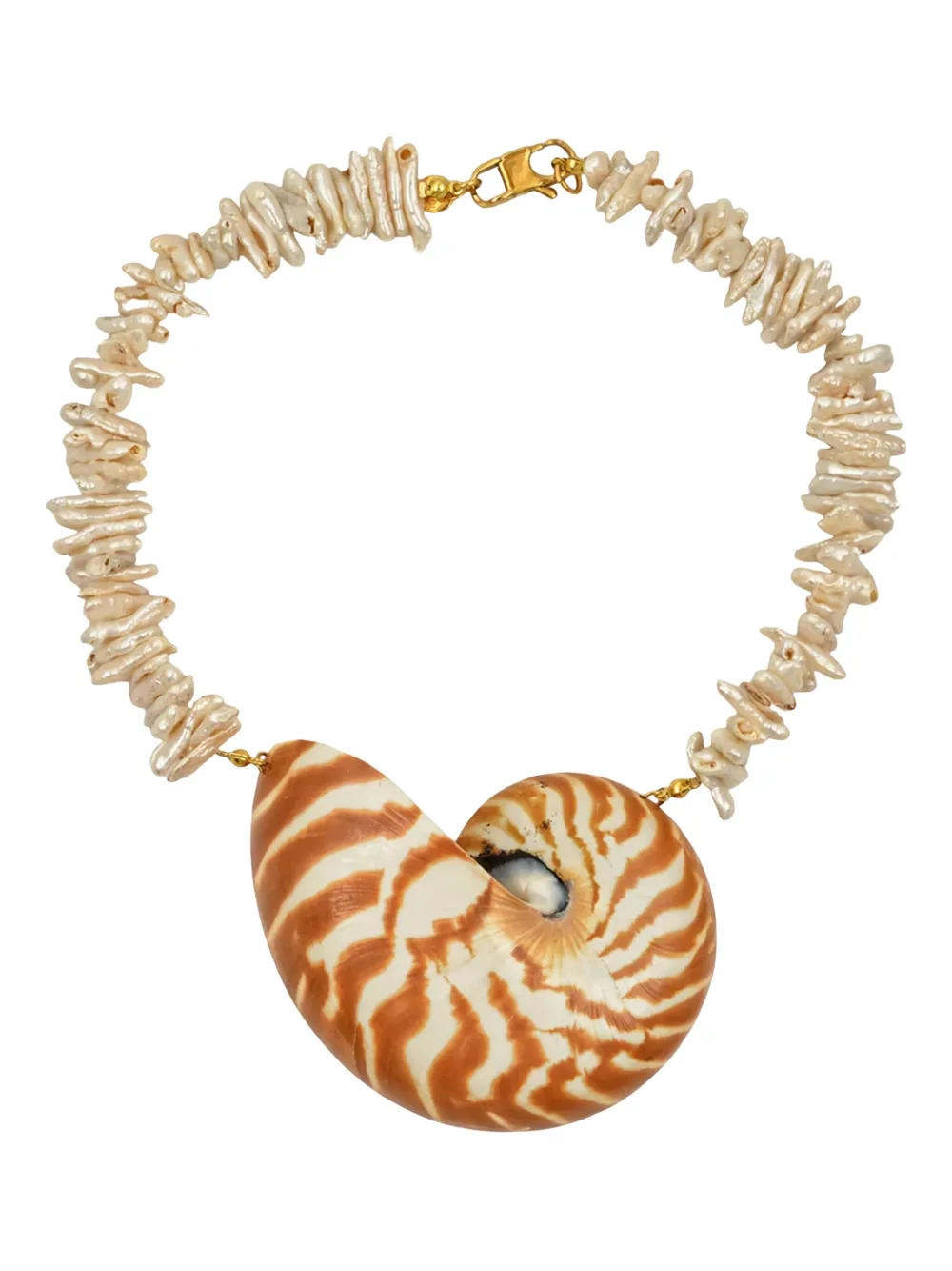 Mayol Calypso Shell Beaded Necklace In Neutral