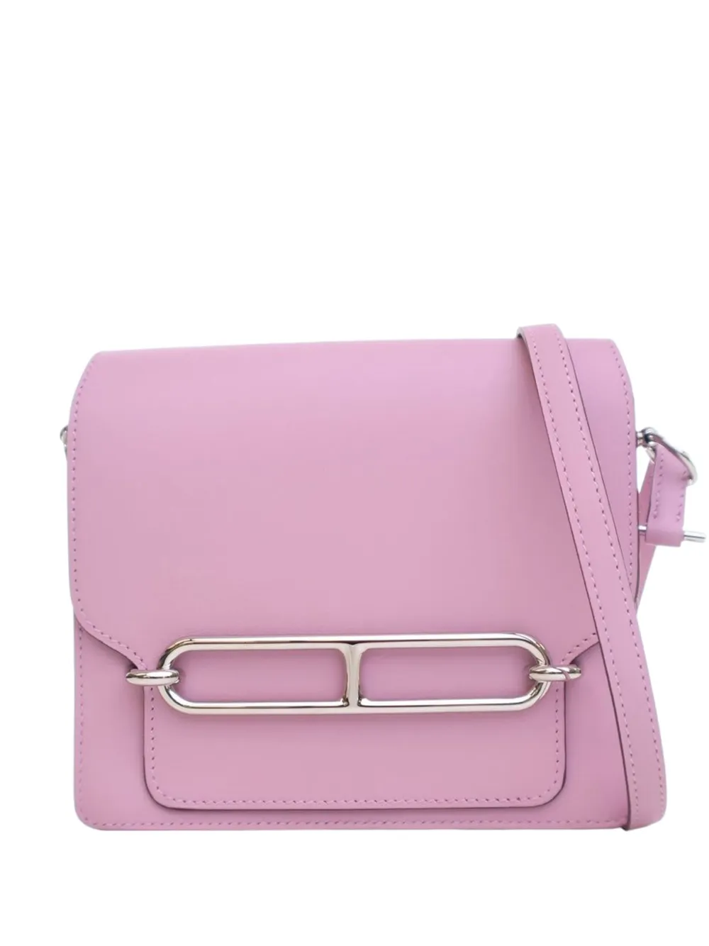 Hermès Pre-Owned 2022 Swift Roulis Mini Bag crossbody bag - ピンク Hermès Pre-Owned 2022 Swift Roulis Mini Bag crossbody bag - ピンク