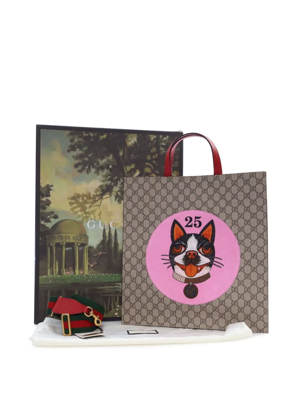Gucci Pre-Owned 2016-2025 GG Supreme Web Bosco satchel | Pre-Owned | Image 2