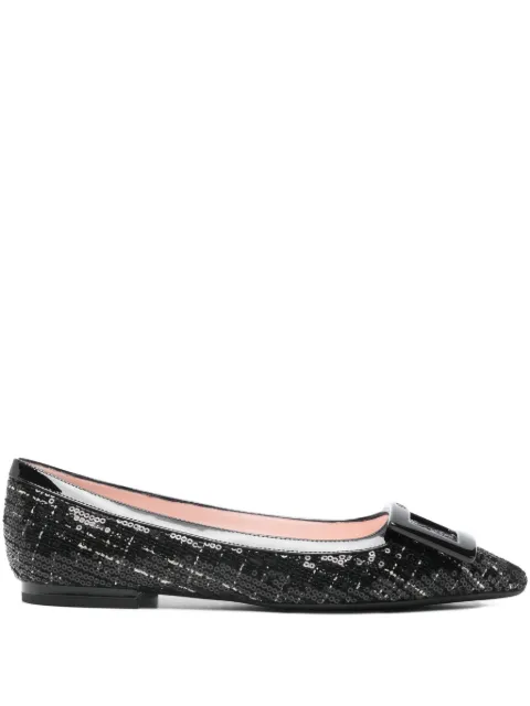Roger Vivier flats con detalle de hebilla