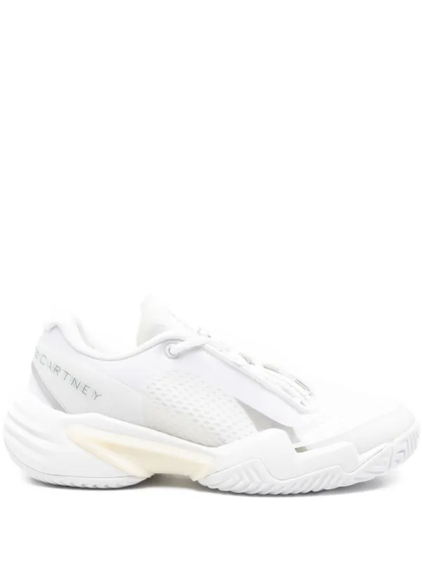 adidas gazelle silver green womens adidas Women's Stella McCartney Court Tennis Shoes (White/Silver Metallic/Wonder Blue) 9 main image 1