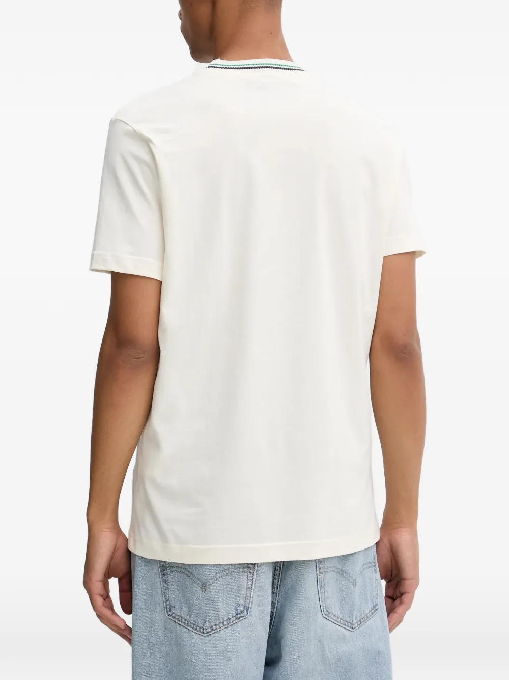 Iceberg Ringer T-shirt met logo Beige