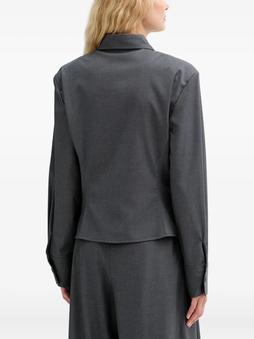  Isabelle Blanche Classic-collar Shirt - Grey 