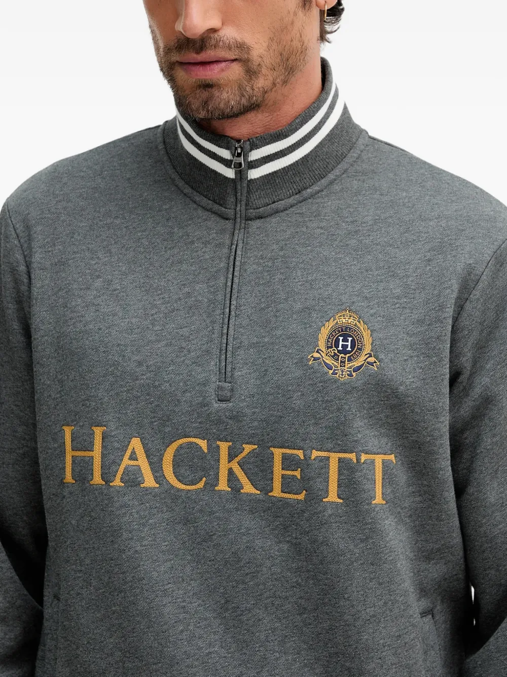Hackett London half-zip Sweatshirt | Grey | FARFETCH