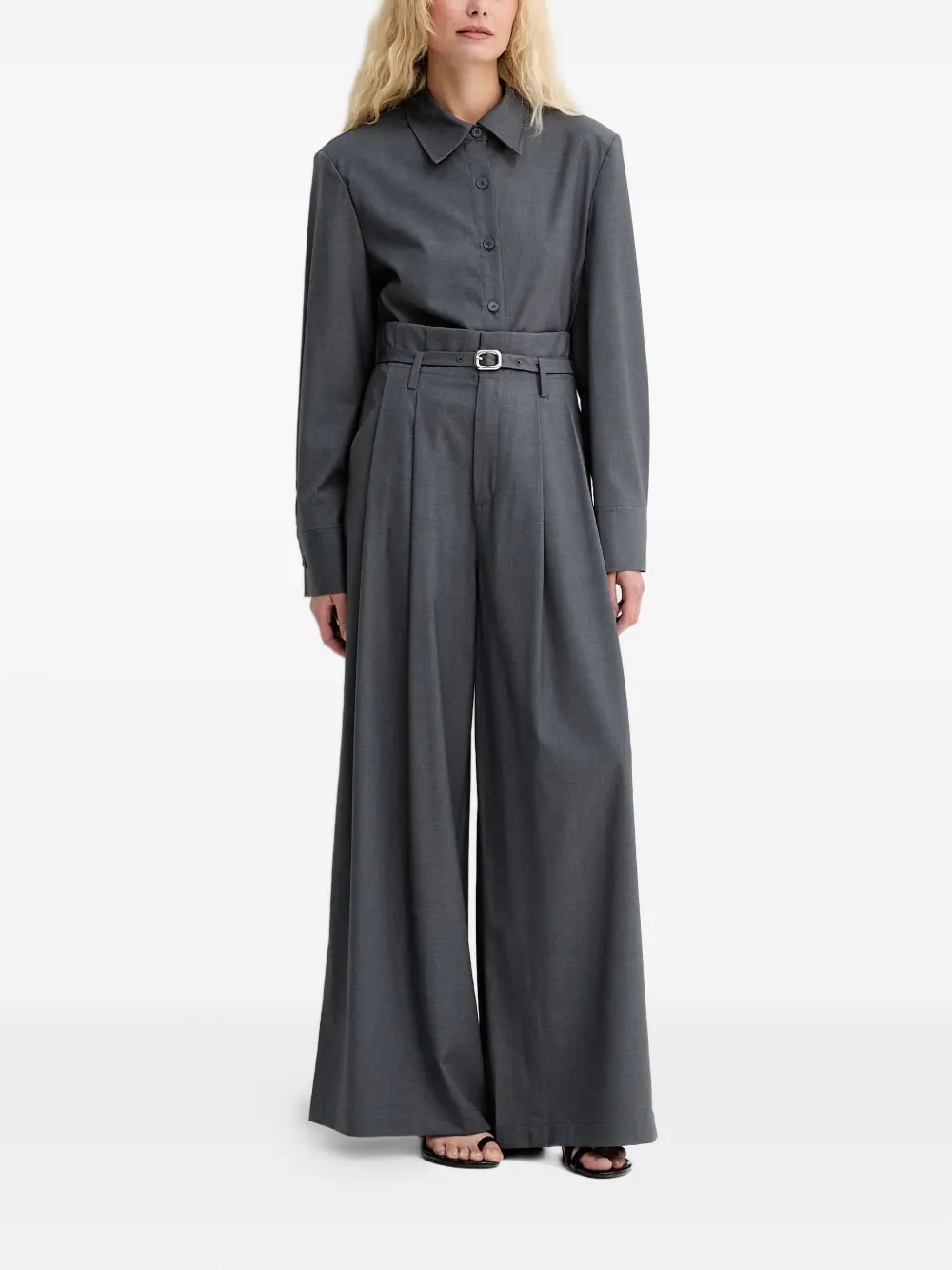 Isabelle Blanche belted pleated palazzo pants | Wide-Leg Pants | Image 2