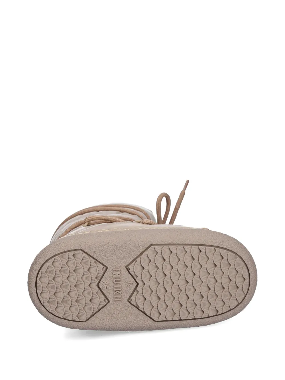 Inuikii Quilted Lace-up Boots In Neutral