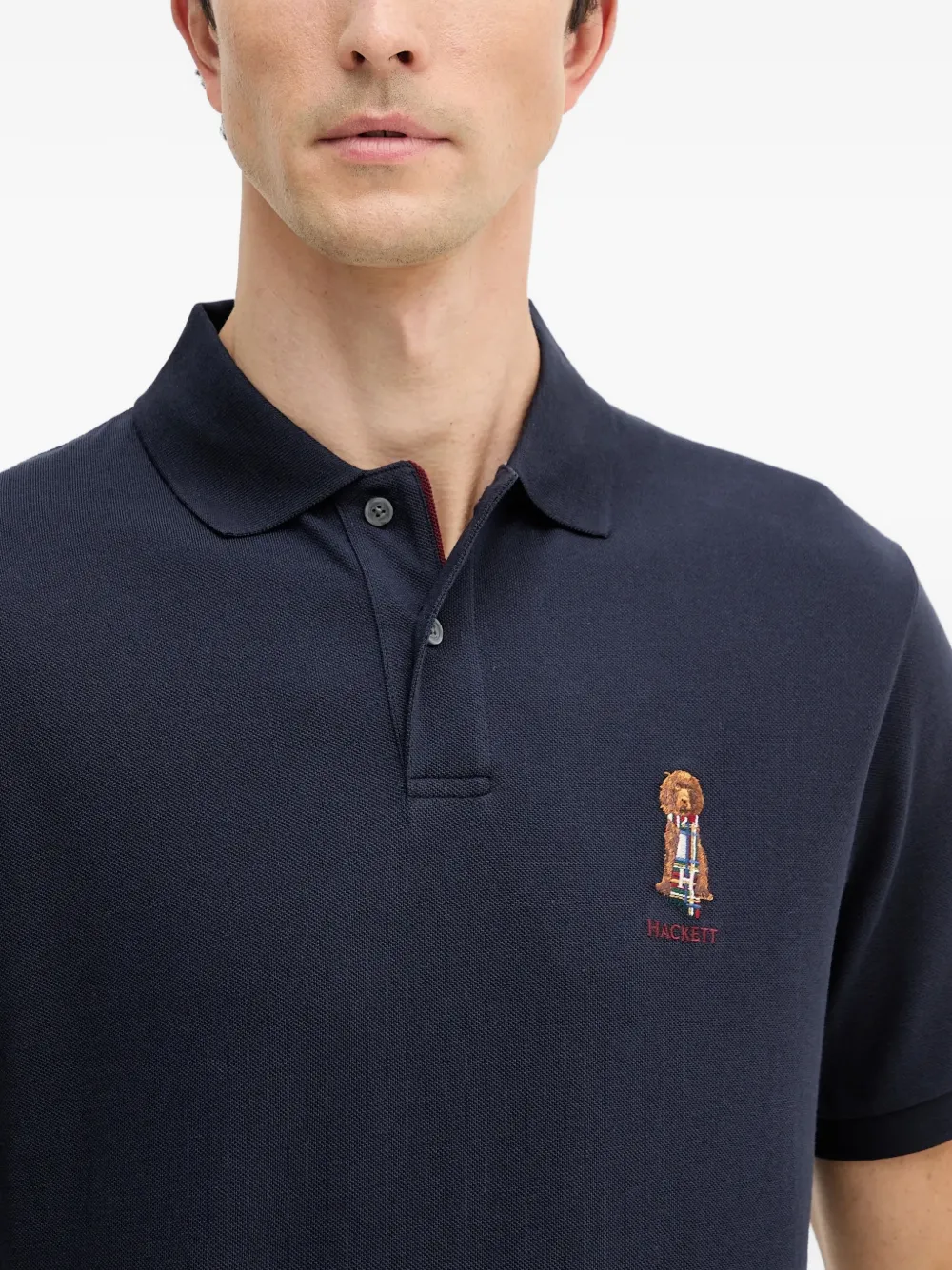 Hackett London Katoenen poloshirt Blauw