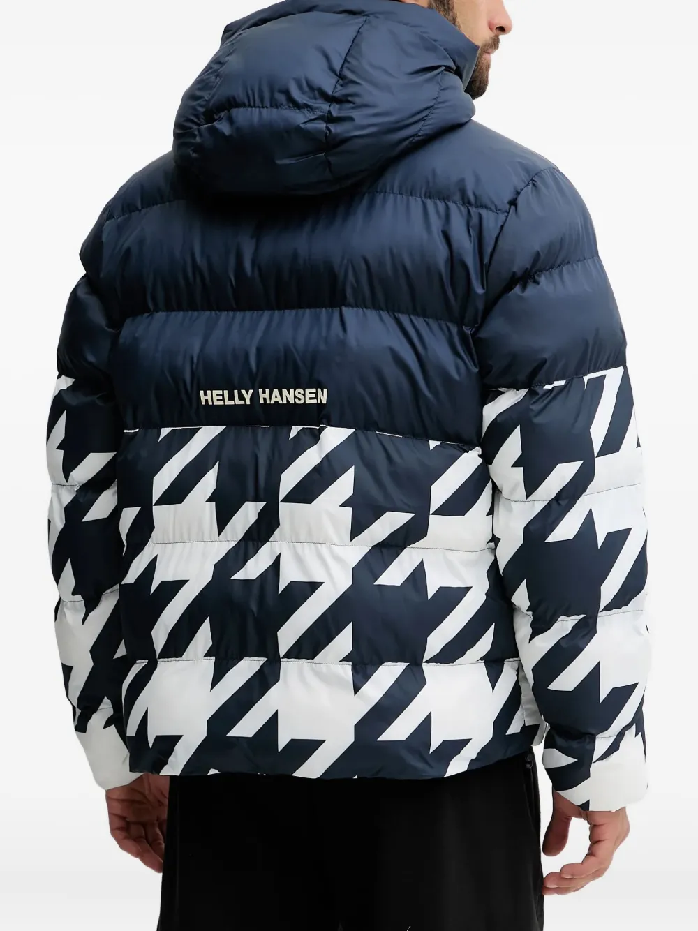 Helly Hansen Oslo donsjack met grafische print Blauw