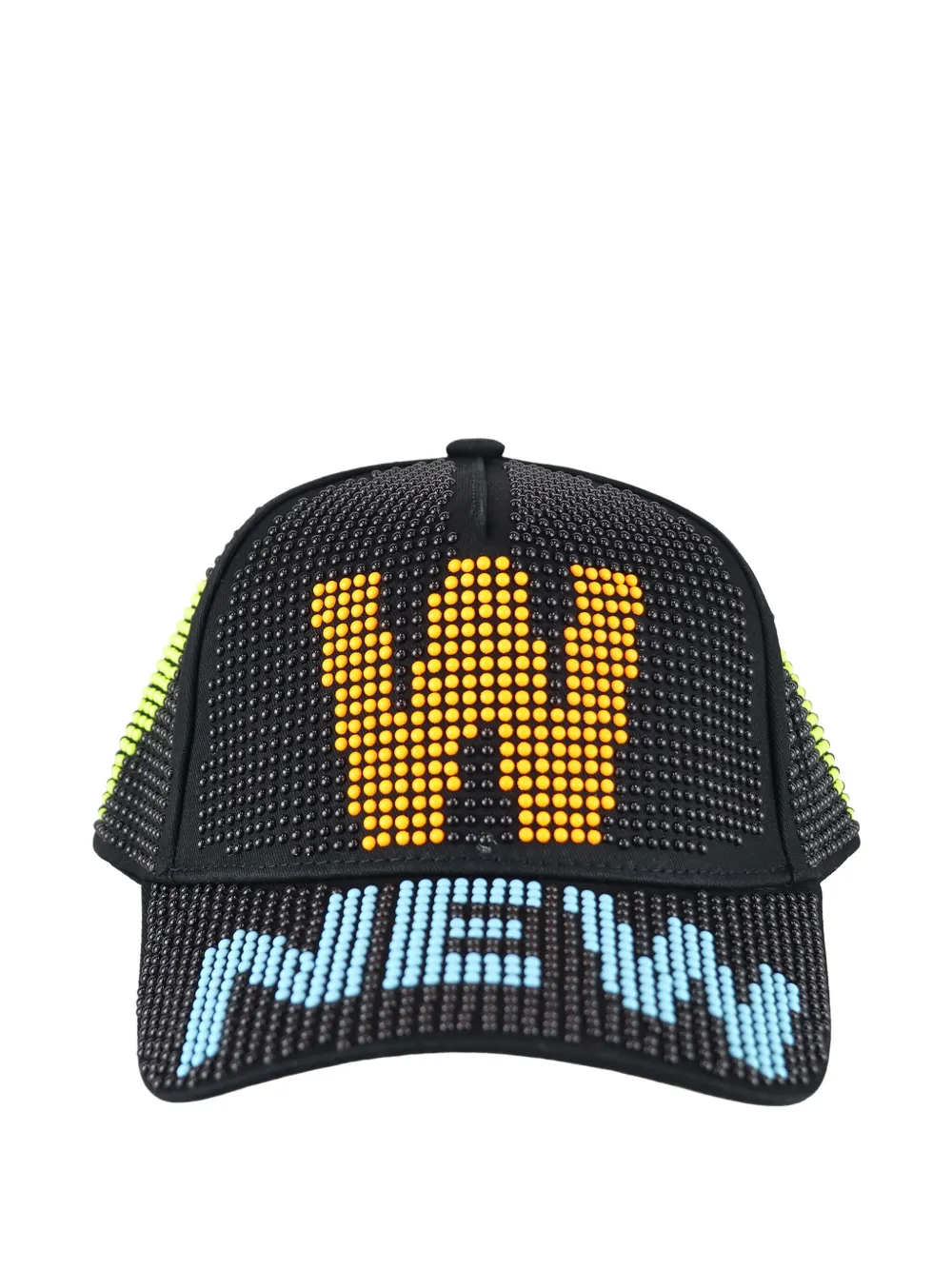 Walter Van Beirendonck New Beaded Cap In Black