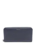 Prada Pre-Owned 2000-2025 Vitello Daino Zip Around Wallet long wallets - Blue