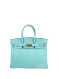 Hermès Pre-Owned 2015 Epsom Birkin Retourne 35 handbag - Blue