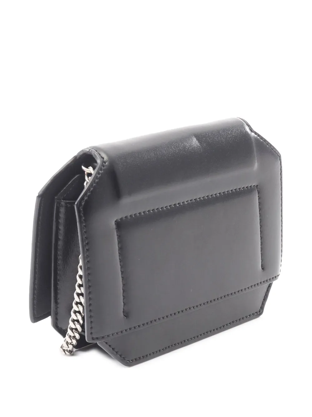 Pre-owned Givenchy 2015 Mini Smooth Calfskin Bow Cut Crossbody Bag In Black