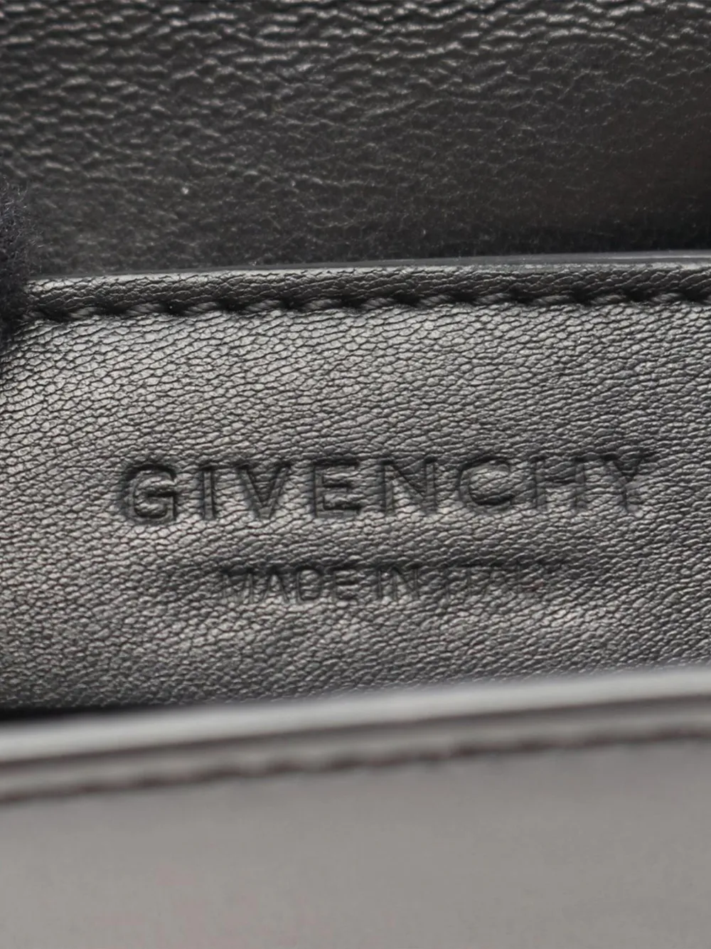 Pre-owned Givenchy 2015 Mini Smooth Calfskin Bow Cut Crossbody Bag In Black