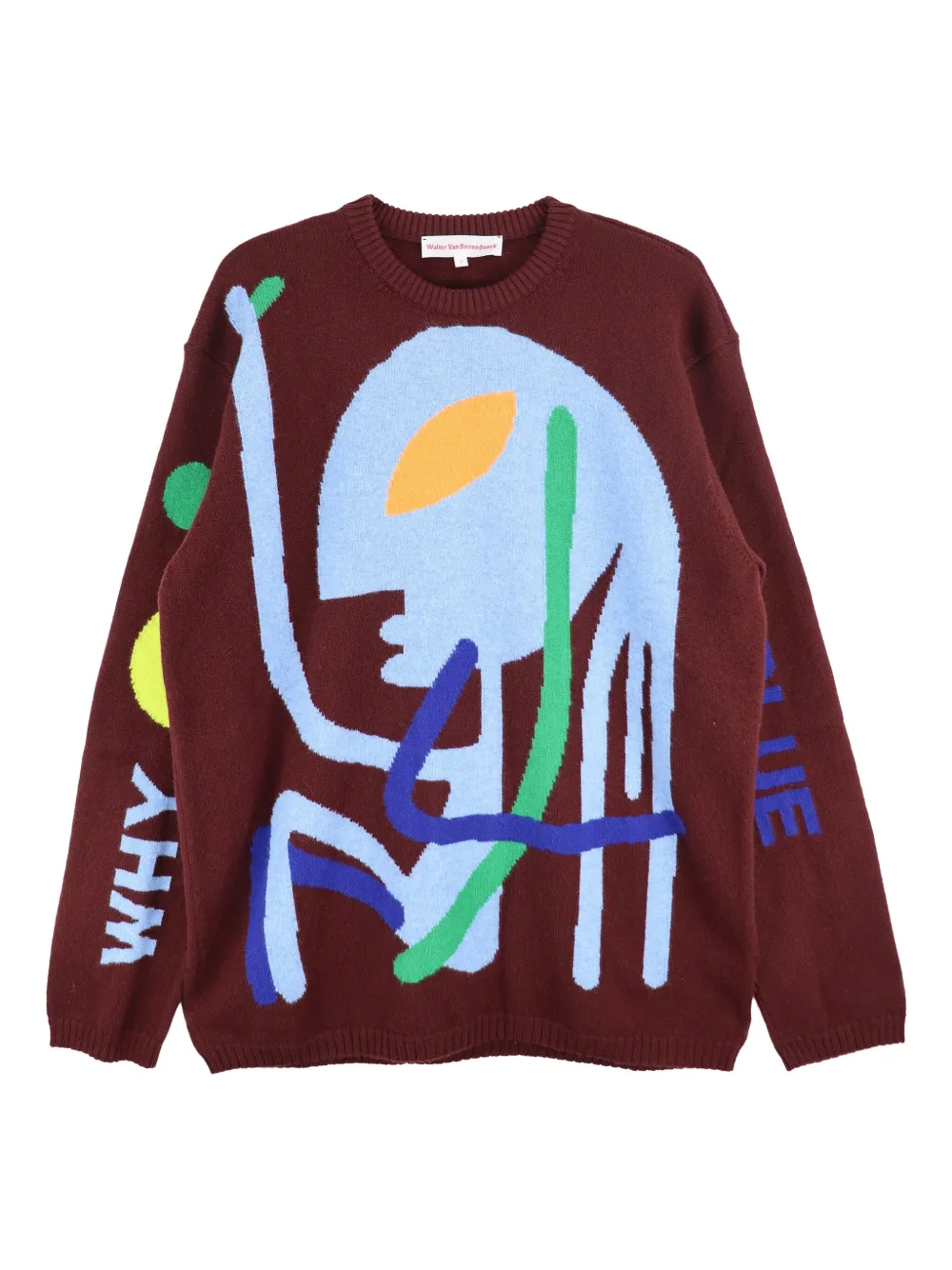 Walter Van Beirendonck Why Be Blue sweater | Brown | Image 1