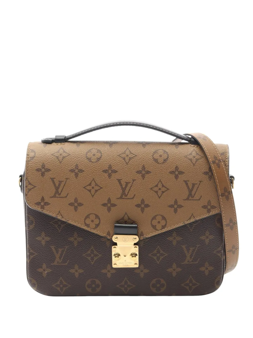 Louis Vuitton Pre-Owned 2021 Monogram Reverse Pochette Metis satchel - Louis Vuitton Pre-Owned 2021 Monogram Reverse Pochette Metis satchel -