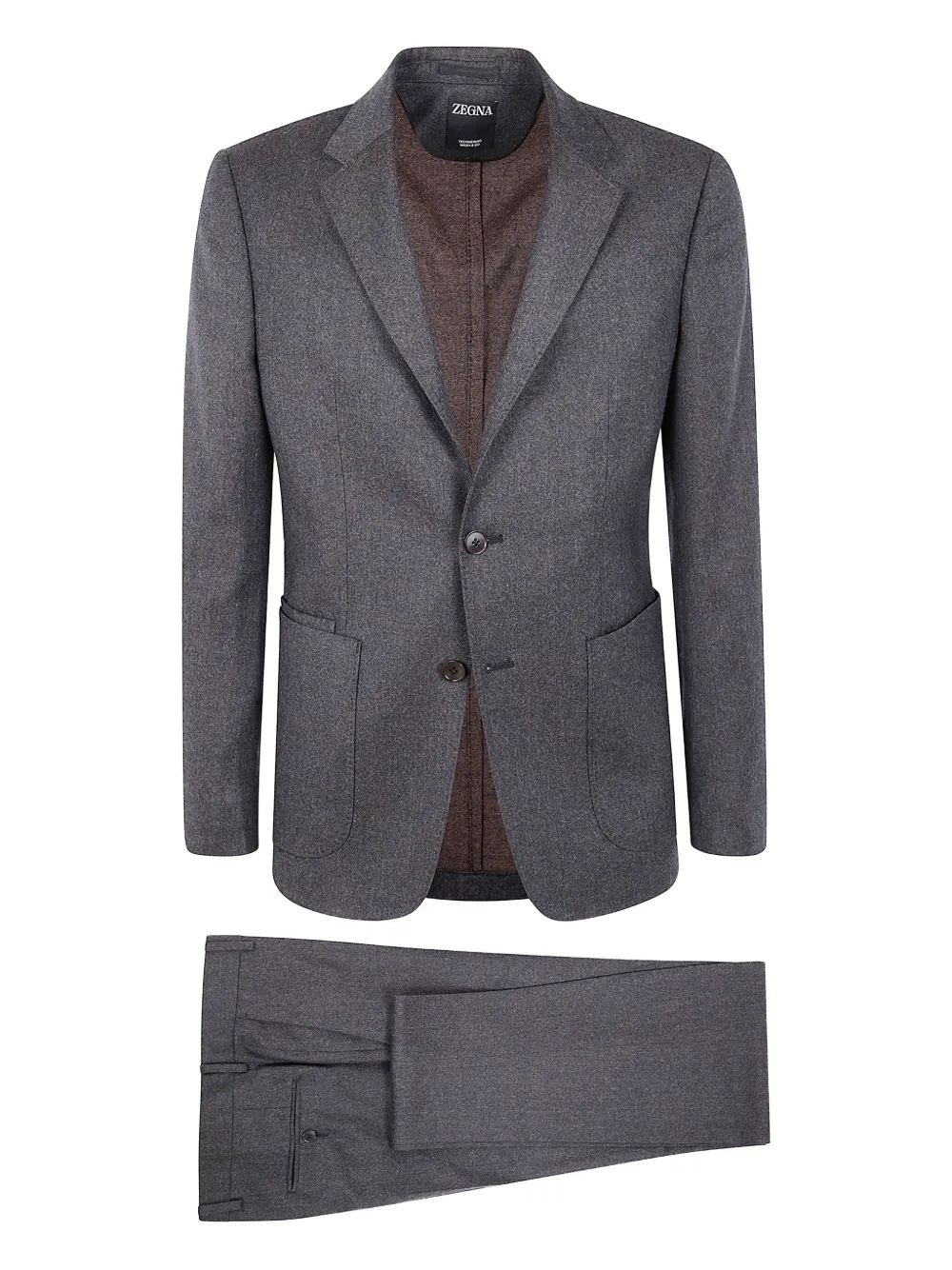 Zegna patch-pockets wool suit | Grey | Image 1