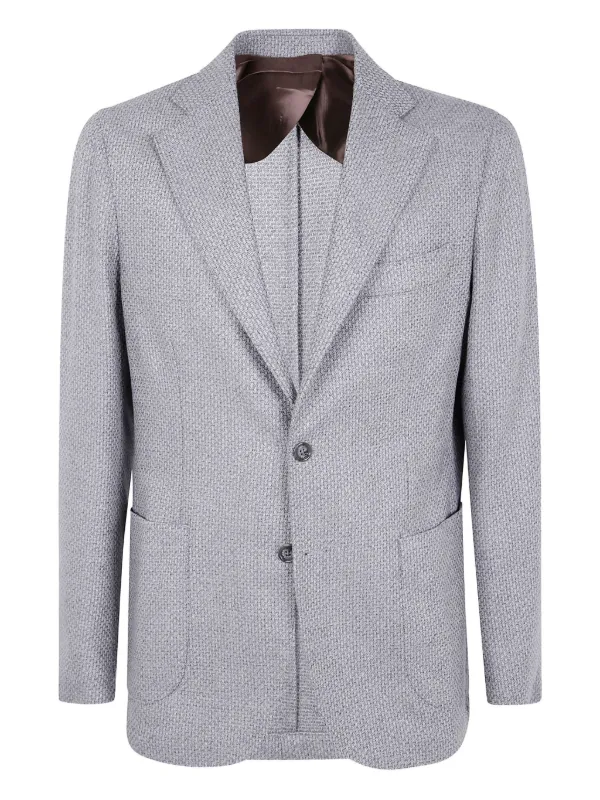 Barba Bactive Mono Pocket Blazer in Grey