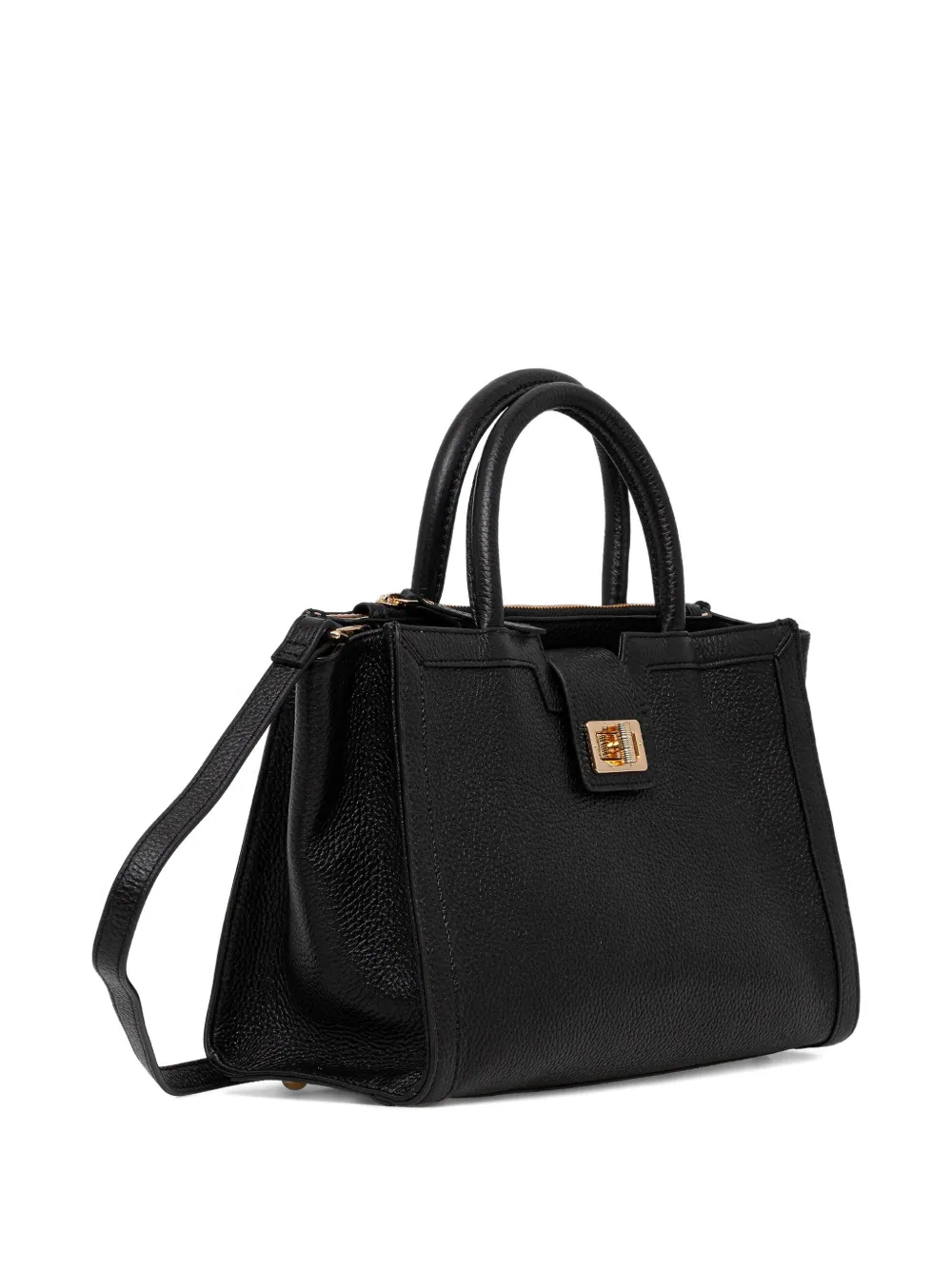 Geox Leonory leather tote bag - Zwart