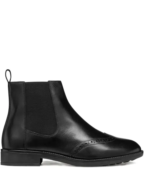 Geox brogue-detail leather boots