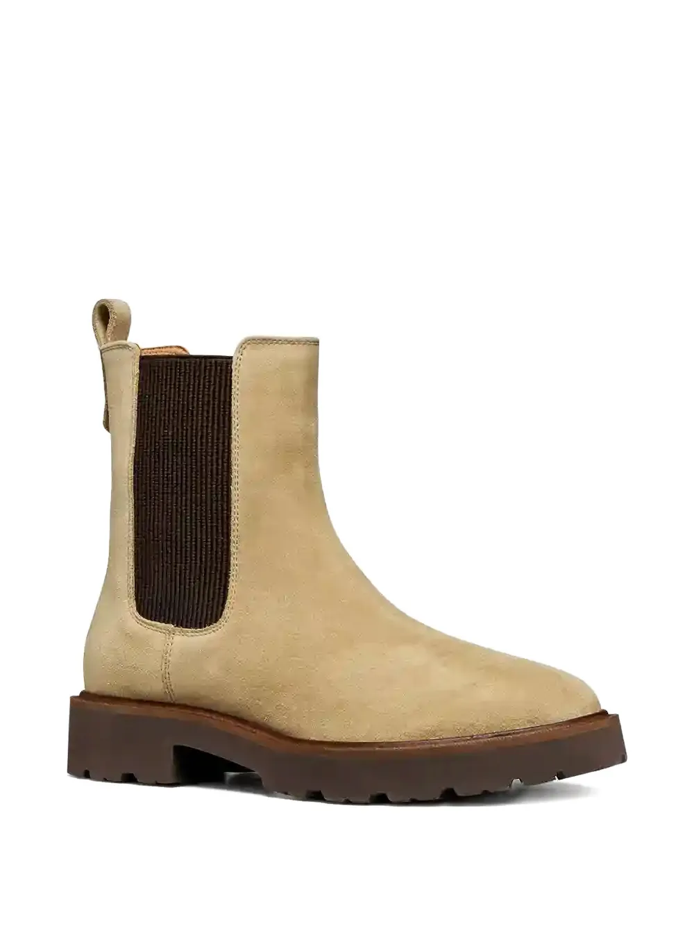 Geox 40mm Norize Pull-tab Lug-sole Boots In Neutral