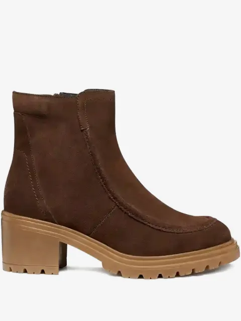 Geox bottines zippées à talon épais