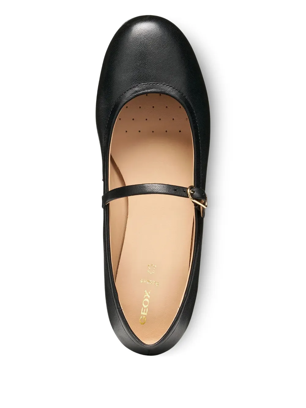 Geox Palmaria ballerina's met gespband Zwart