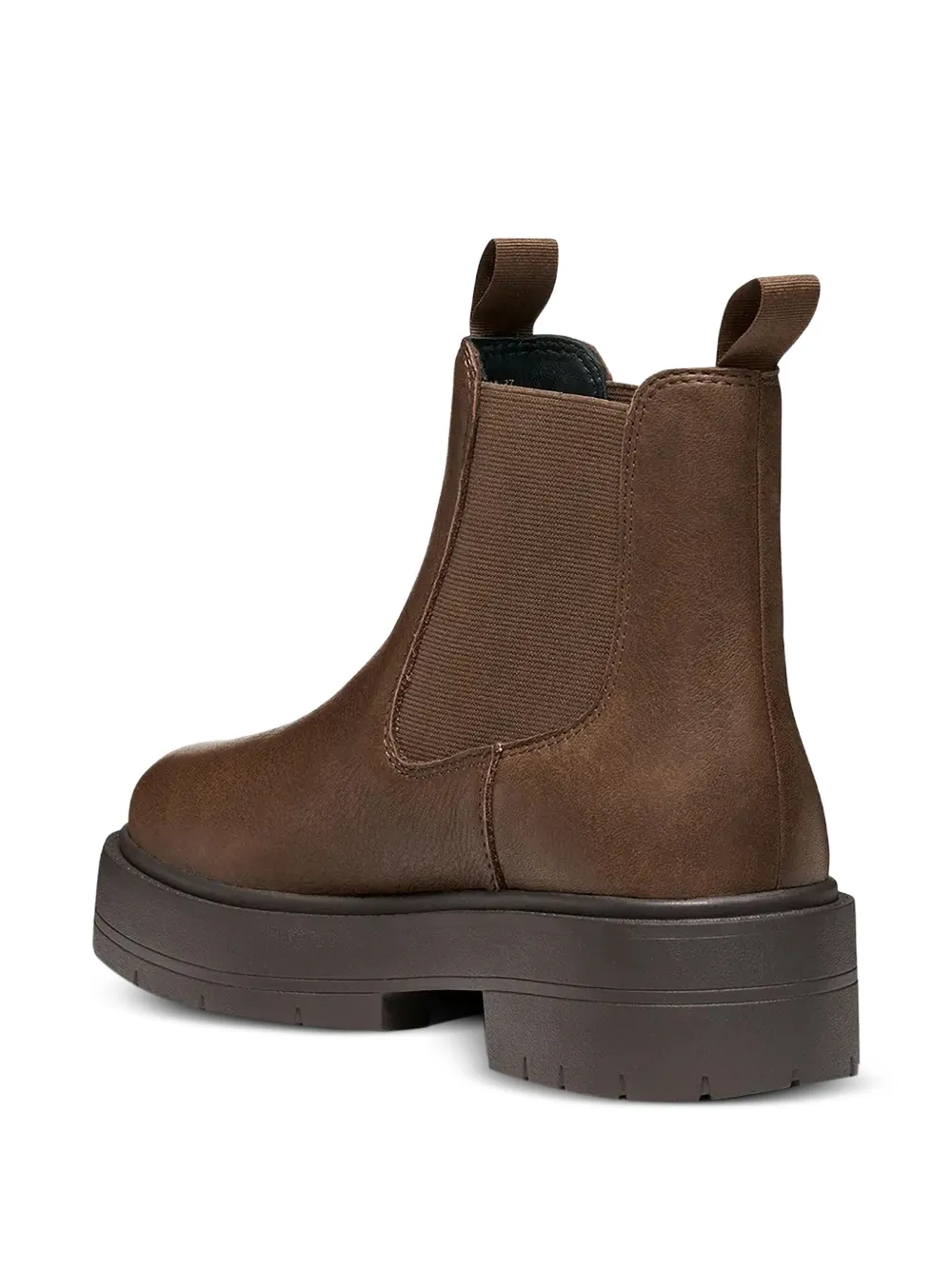 Geox Enkellaarzen met plateauzool en lus Bruin