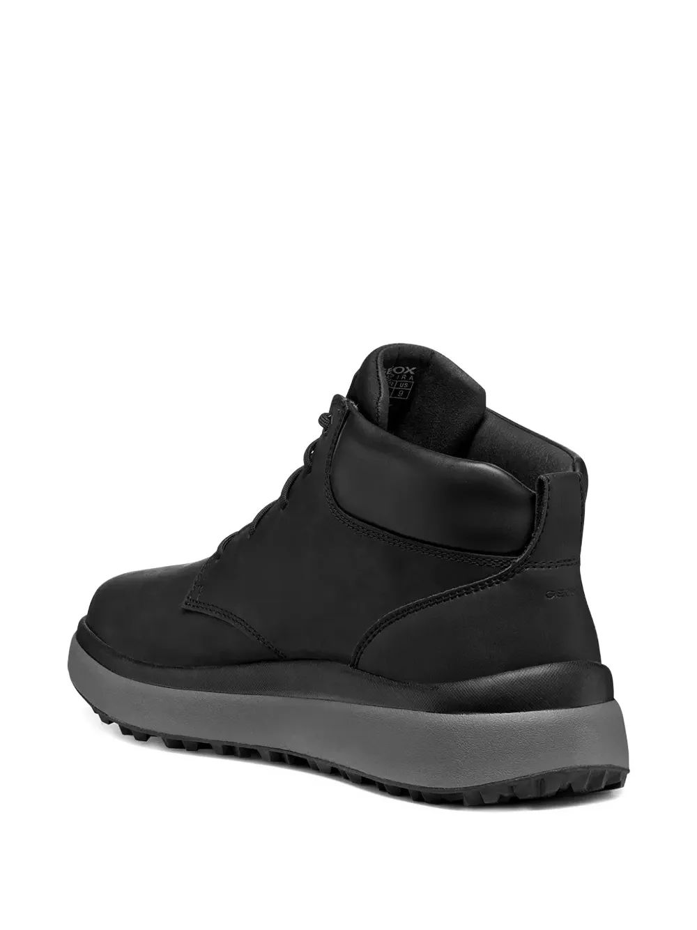 Geox Lace-up Ankle Boots In Black