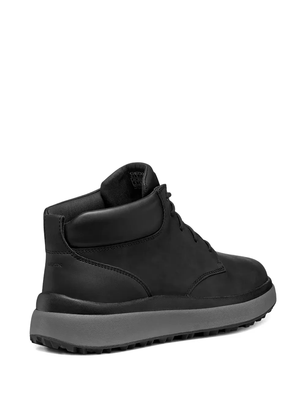 Geox Lace-up Ankle Boots In Black