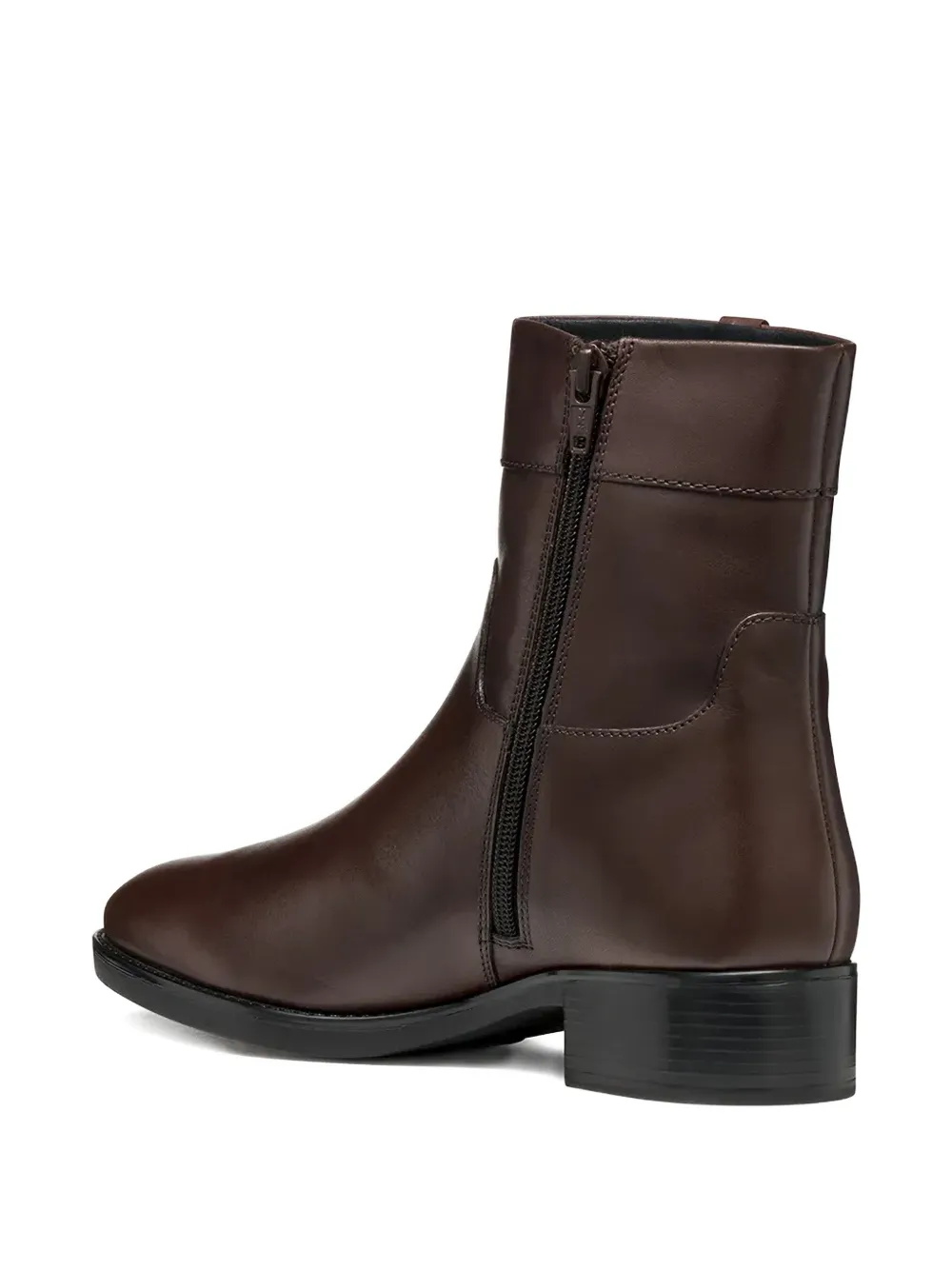 Geox Felicity Leather Boots In Brown