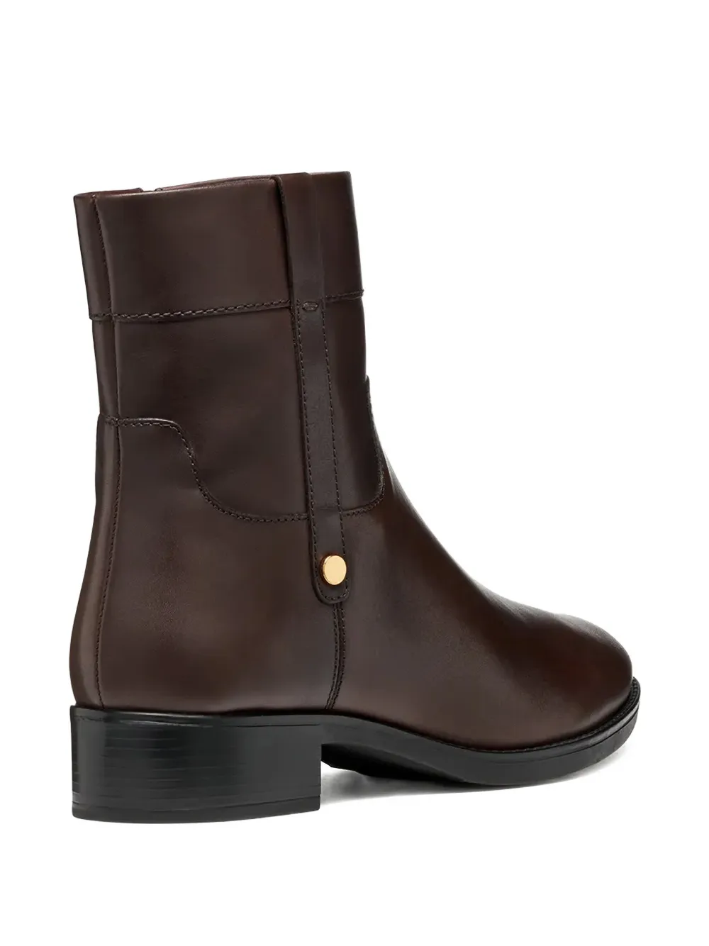 Geox Felicity Leather Boots In Brown