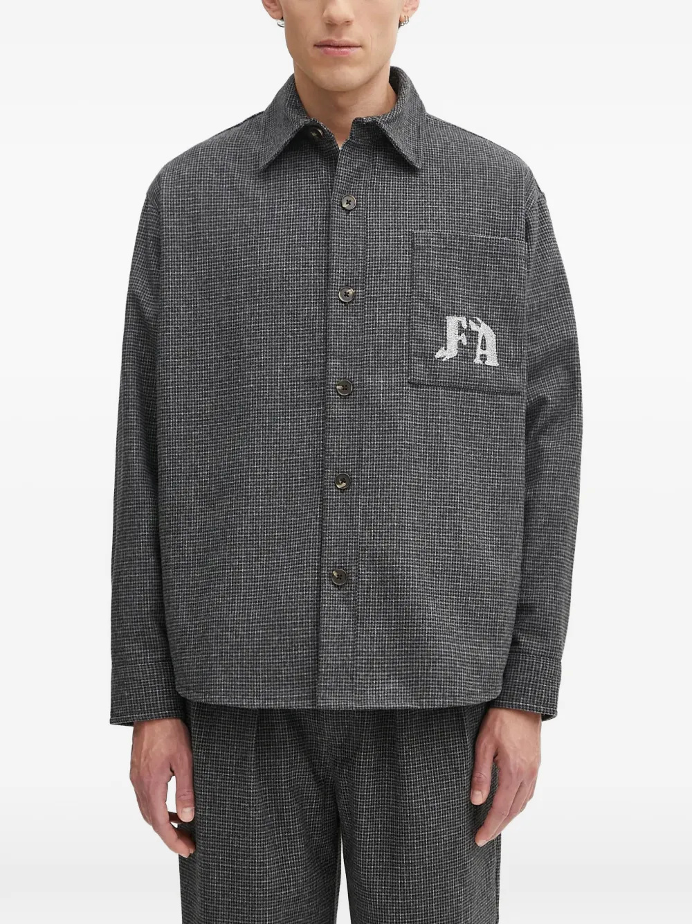 Fucking Awesome pocket button-up shirt - Grigio
