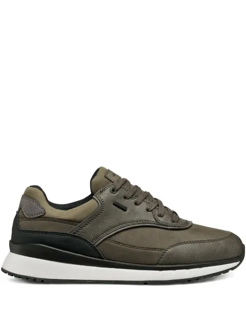 Geox lace-up panelled sneakers