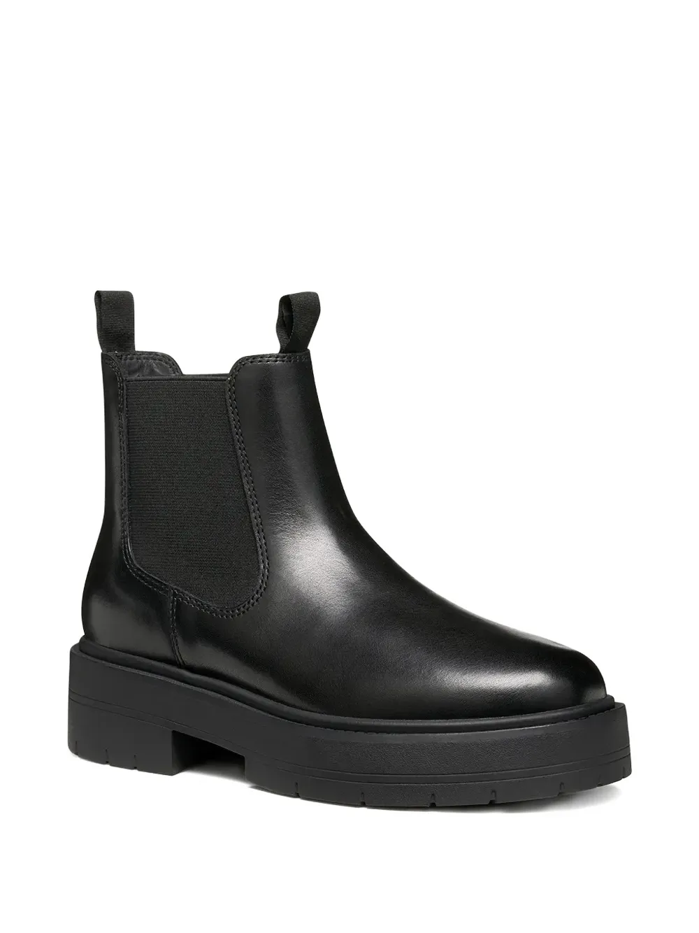 Geox Leather Boots In Black