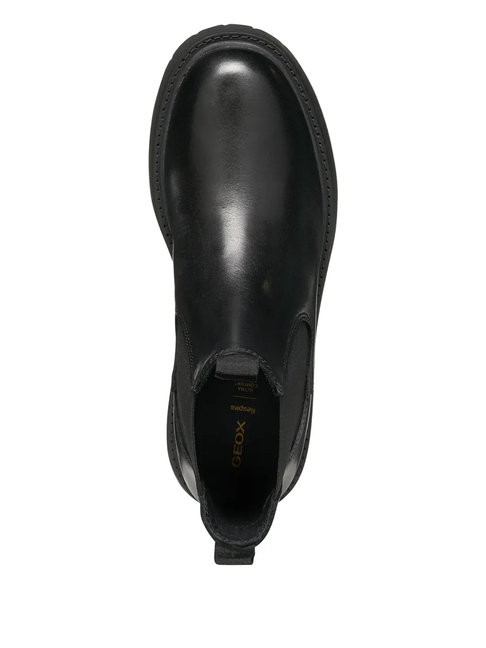 Geox Leather Boots In Black