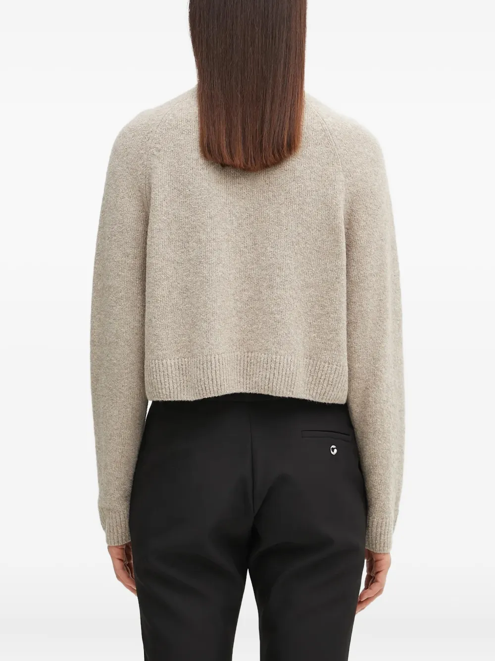 Fred Perry Logo-embroidered Sweater In Gray