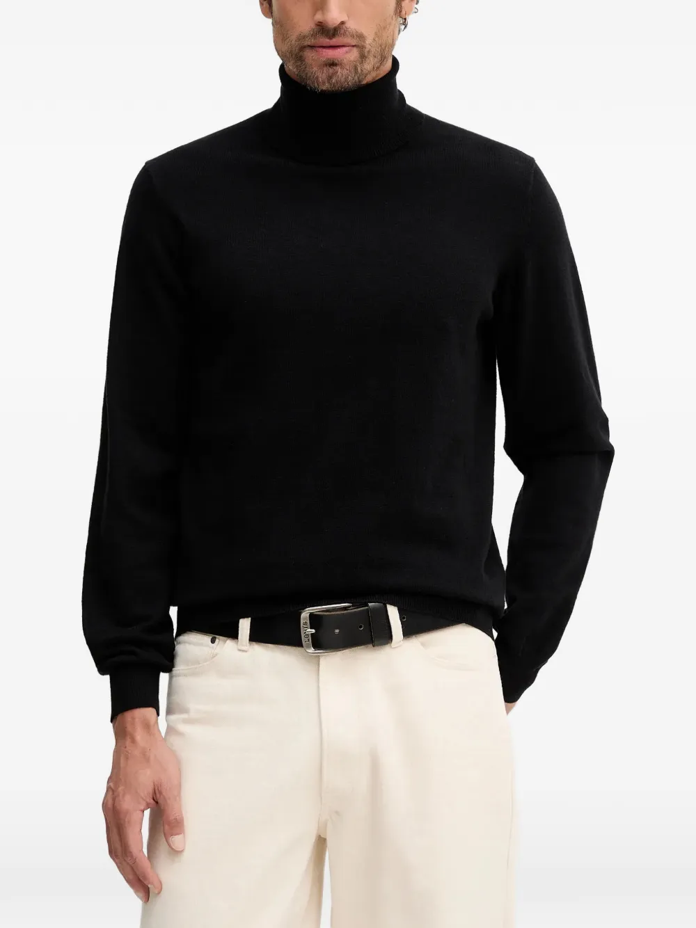 Geox logo-palque roll-neck sweater | negro | Image 1
