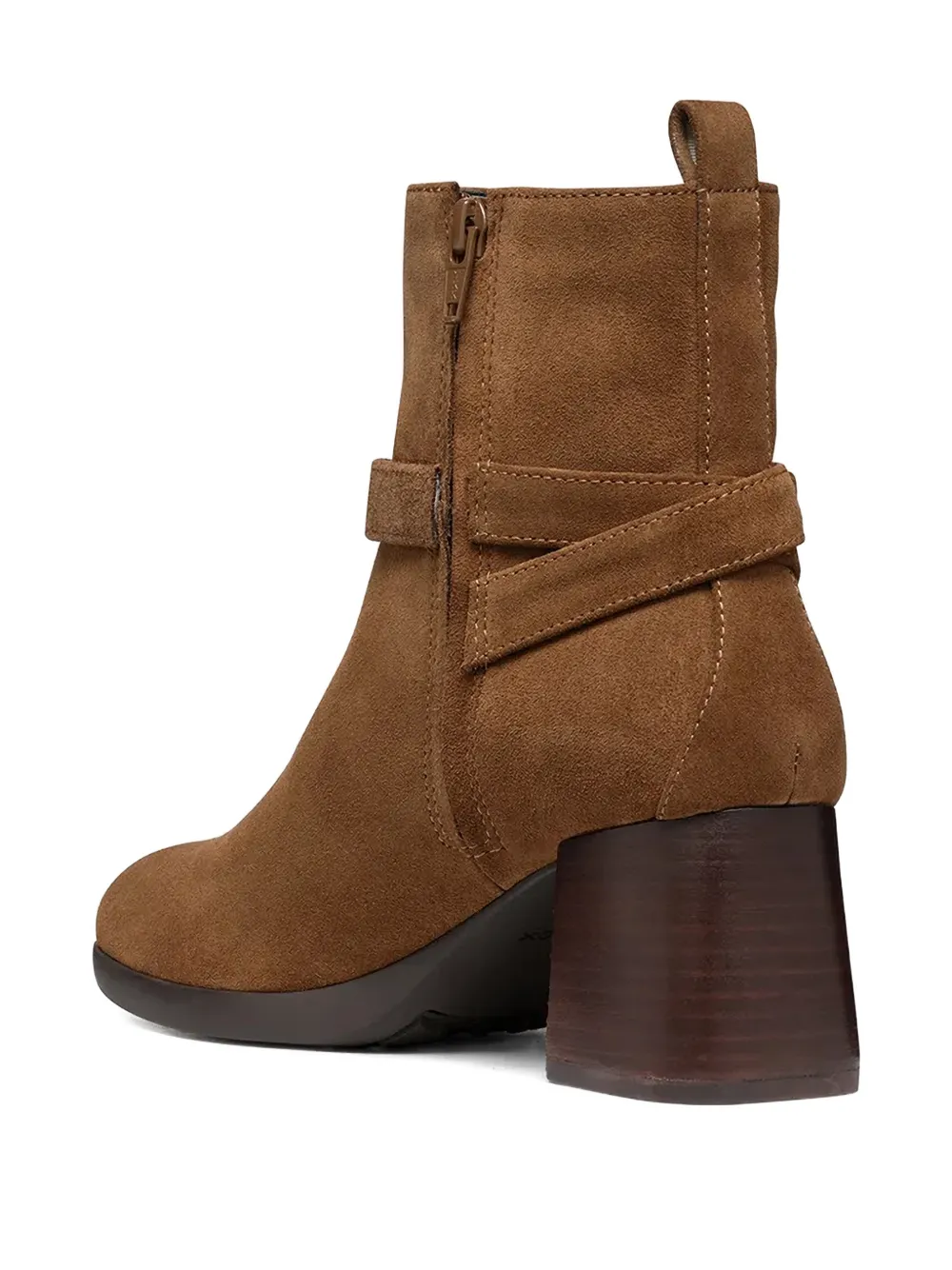 Geox 60mm Walk Pleasure 55 Block-heel Ankle Boots In Brown