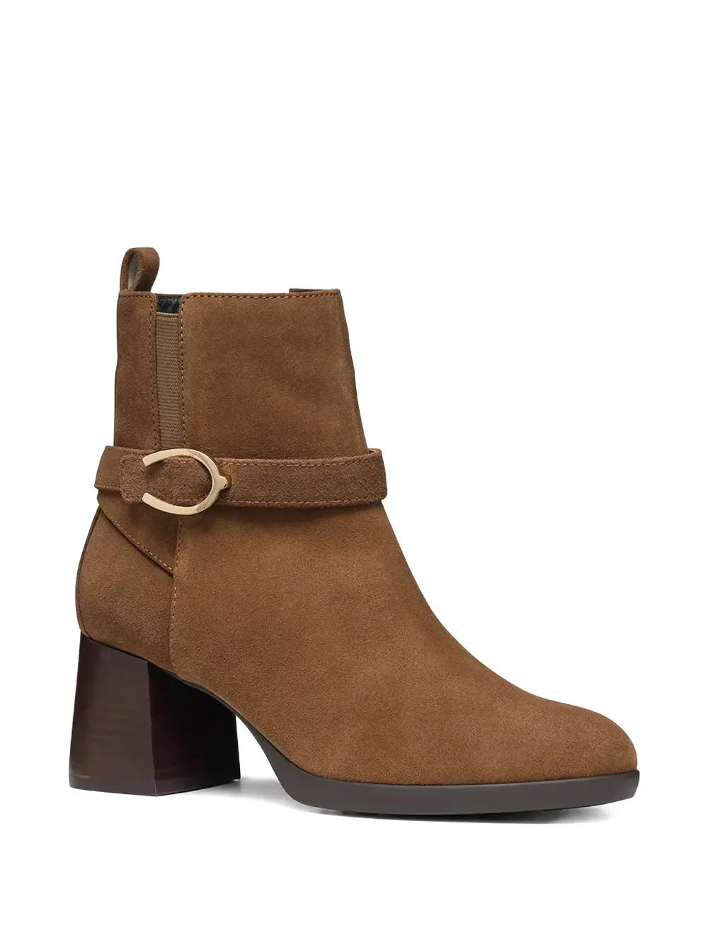 Geox 60mm Walk Pleasure 55 Block-heel Ankle Boots In Brown