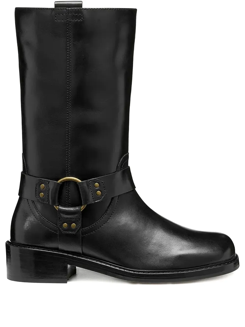 Geox 45mm Nalvia leather boots Zwart